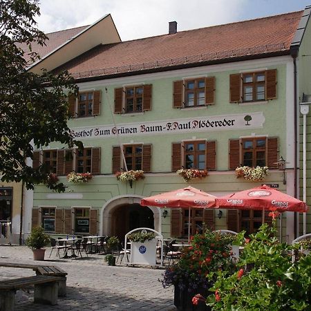Hotel Zum Grunen Baum Plattling Exterior photo